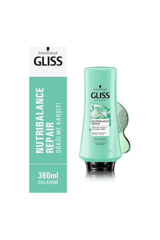 Schwarzkopf Gliss Nutribalance Repair Dökülme Karşıtı Saç Kremi 360 ML