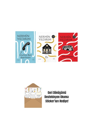 Unutma Beni Apartmanı Ciltli + Ev Ciltli + Dokunmadan Ciltli + Okuma Sticker'ları