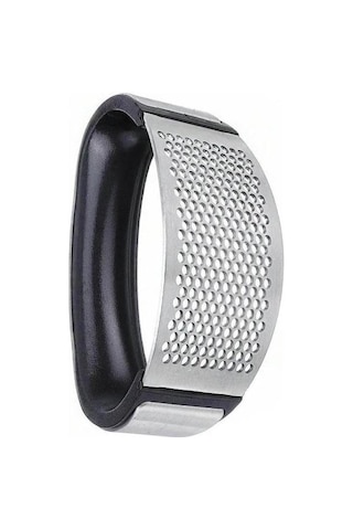Zhlhome Ergonomik Tutma Saplı Çelik Sarımsak Ezici Siyah