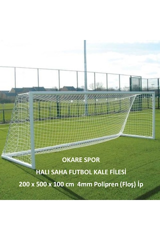 Halı Saha Futbol Kale Ağı 2x5x1m 4 MM Ip Okare Spor Çok Renkli
