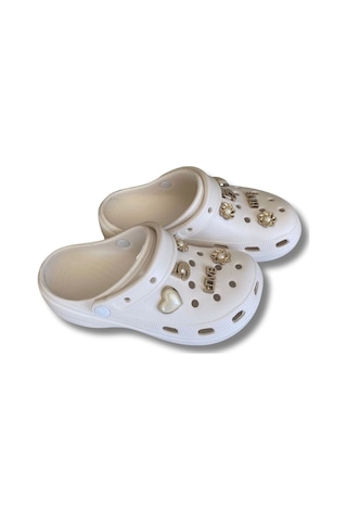 Lovıta Crocs Model Terlik 36-40 Beyaz Beyaz