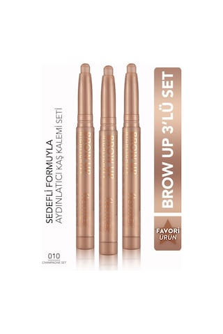 Flormar Brow Up Asansörlü Kalem Aydınlatıcı Seti 010 Champagne
