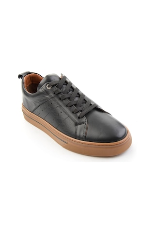 Bambi Siyah Hakiki Deri Erkek Sneaker E01082009503