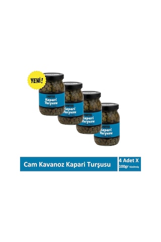 Kapari Turşusu 4 Kavanoz X 100 Gr Süzülmüş Ağırlık 49882994