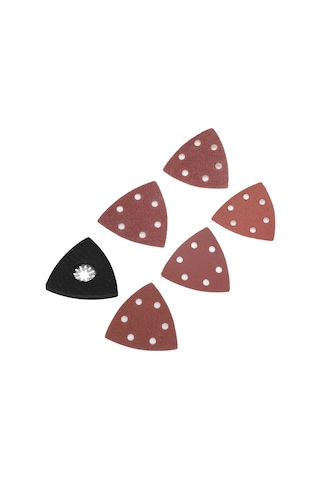 Xindoker 100 Adet 90mm Zımpara Kağıdı 60-240 + 1 Adet 80mm Üçgen Zımpara Pati Seti - Metal, Ahşap Ve Sentetik Malzemeler İçin Zımparalama Ve Parlatma