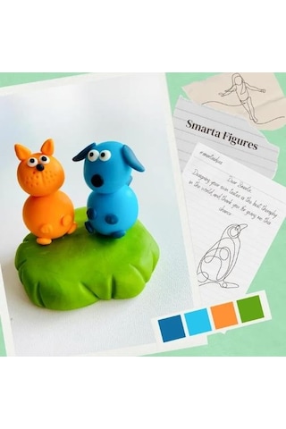 Smarta Kıds Havayla Kuruyan Modelleme Hamuru Neon Sarı 70gr