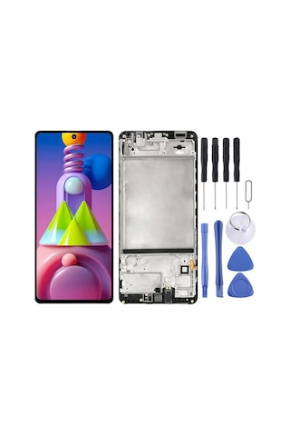 Cbtx Samsung Galaxy M51 Sm-m515 Sayısallaştırıcı Uyumlu Lcd Ekran Çerçeveli Tam Montaj