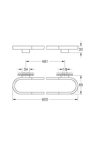 Grohe Selection Havluluk - 41056da0 Altın
