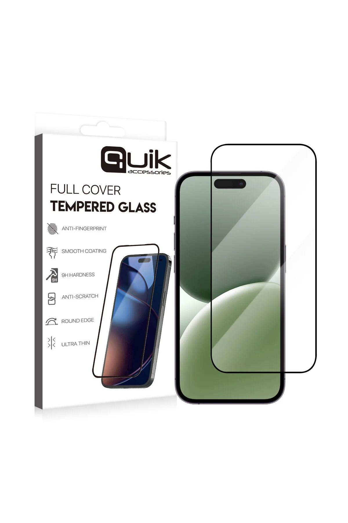 Accessories Apple Uyumlu iPhone 16 Pro Temperli Cam Ekran Koruyucu Tam Kaplama