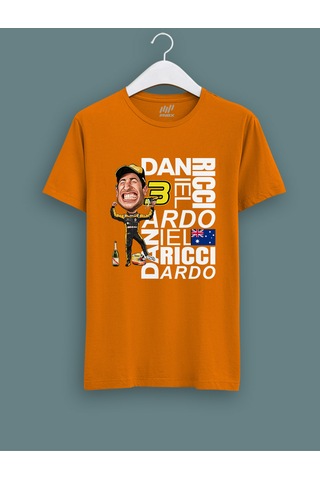Fnbx Daniel Ricciardo Style T-shirt Turuncu