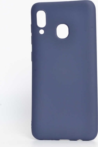 Samsung Uyumlu Galaxy A20 Kılıf Zore Premier Silikon Kapak Lacivert
