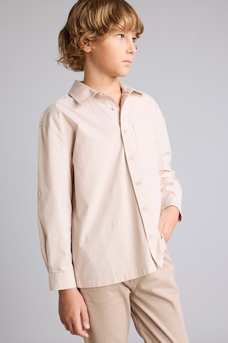 DeFacto Erkek Çocuk Oversize Geniş Kalıp Polo Yaka Paraşüt Uzun Kollu Gömlek D9848A825SMBG107