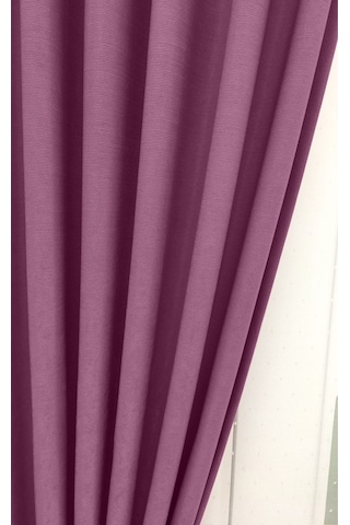 Evdepo Home Deniz Soft Pileli Fon Perde Mor (472871002) Mor