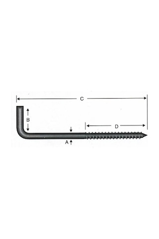 Vidalı Korniş Çivi No:5 - 4x50 - 100 Adet Çeşitli