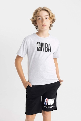 DeFacto Erkek Çocuk NBA Wordmark Bisiklet Yaka Kısa Kollu Tişört C4258A824HSGR400