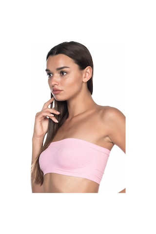 Pembe Mı Emay 4002 Soft Straplez Büstiyer Pembe