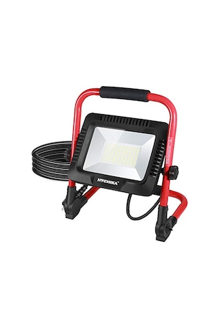 Projektörü 50 W Led Projektör 5500 Lm 6500 K Su Geçirmez Ip65 Çalışma Lambası Döndürülebilir 3 M Fişli Kablo Çok Renkli