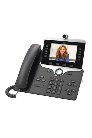 Cisco Cp-8845-k9 5-line Ip Phone Charcoal W/webcam, Stand, Handset
