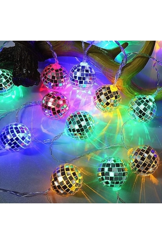 Büro Ev Ofis Aydınlatması İçin 2mt 10led Rgb Disko Toplu Lamba Diğer