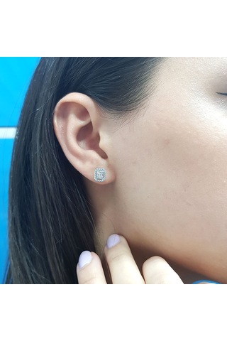 Lova 0,32 Karat Baget Pırlanta Küpe - 3040105