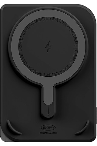 Skinarma Vektor Kablosuz Powerbank Ve Pd Hızlı Şarj Özellikli Metal Standlı 15w 5000mah Siyah