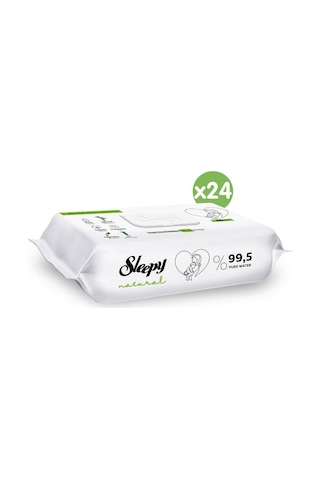 Sleepy Natural Yenidoğan Islak Bebek Bakım Havlusu 24 X 60'Lı
