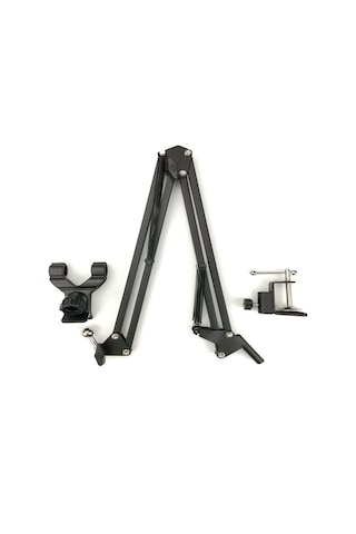 Techtic Telefon Tablet Masa Telefon Tutucu Kıskaçlı Uzun Kol