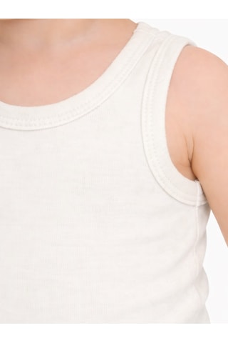 Civil Baby Organik 5 Li Sıfır Kol Çıtçıtlı Badi - Ekru