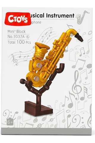 Ctoys Musical Instrument Series Mini Block Saxophone