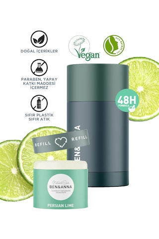 Ben & Anna Persian Lime Refill Set Kutu Deostick + Yedek Deostick Refill