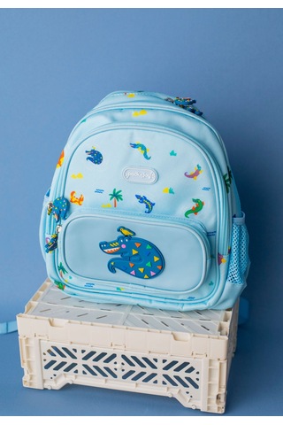 Packnjoy - Çocuk Sırt Çantası Small 2-4 Yaş - Snappy Croc Mavi