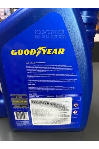Antifiriz Organik Kırmızı -56 3Lt. Goodyear