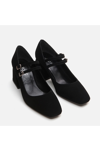 Hotiç Mary Jane Siyah Kadın Kalın Topuk 01ayh294930a100 Siyah