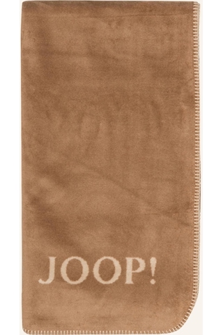 Joop Uni Doubleface Battaniye 150x200 Cm Çift Taraflı Yumuşak Doku Ve Zierstich Detay Pamuk Battaniye Kahverengi 150 X 200 Cm