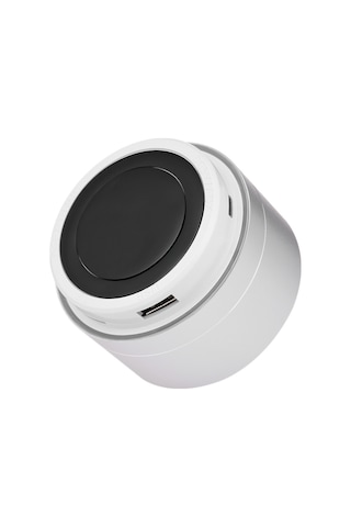 Suofeng Küçük Boylu Gümüş Bluetooth Hoparlör - Fm/tf Kart/aux Desteği, Elsiz Arama Ve 360 Surround Ses