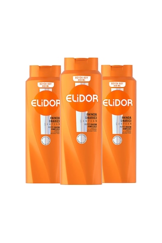 Elidor Anında Onarıcı Saç Bakım Şampuanı 3 x 650 ML