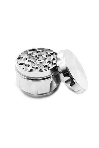 Silver 55 mm. Tütün Baharat Herbal Öğütücüsü Parçalayıcı pz39slv