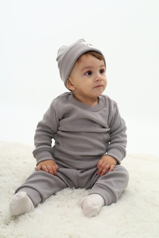 My Kids Wear Fitilli Unisex Bebek - Çocuk Üçlü Takım Turuncu - Lacivert