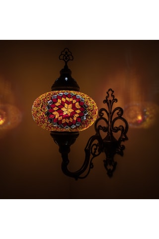 Dekoratif Mozaik Duvar Apliği Otantik Çok Renkli