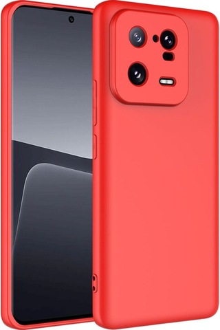 Xiaomi Mi 13 Pro Kılıf Zore Mara Lansman Kapak Kırmızı
