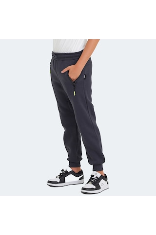 Slazenger LAMIS Çocuk Fermuar Cepli Koyu Gri Eşofman Altı