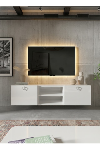 Resital Tv Ünitesi S1838-1 Beyaz Beyaz