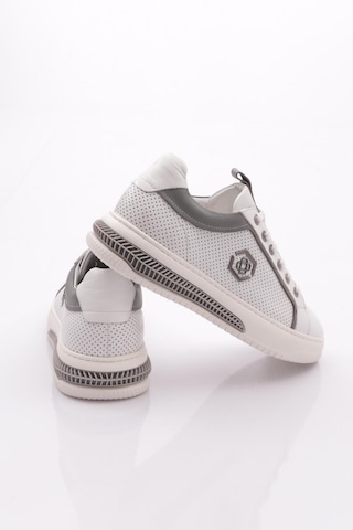 Dgn 6235 Erkek Bağcikli Sneakers Ayakkabi Beyaz