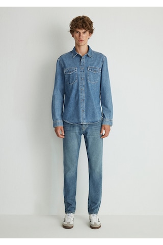 Mavi - Ted Indigo Mavisi Denim Jean Gömlek 0210909-87933 Koyu Mavi