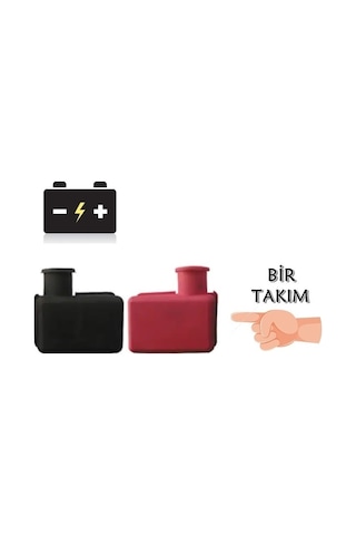 Bir Takım Akü Kutup Başı Koruma Lastiği + - Muhafaza Kapak
