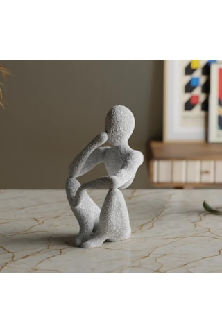 Nobody - The Thinker Düşünen Adam Biblo, Soyut Tasarım Modern Heykel, Ofis Ve Yönetici Masası Aksesuarları, Minim Diğer