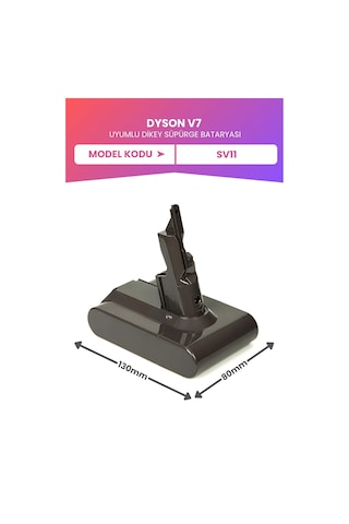 Dyson V7 Uyumlu Sv11 Batarya Maksimum Kapasite 21.6 V 3000mah Dikey Süpürge Bataryası
