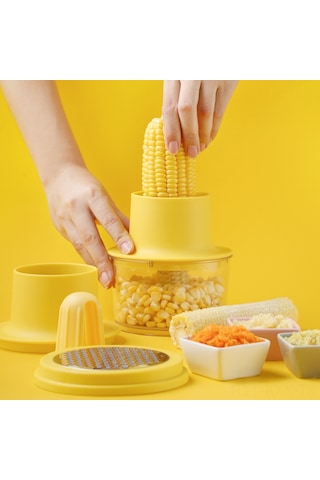 Kosona Mutfakta Mısır Dökme, Sarımsak Ezme, Havuç Püresi İşlevi Gören Çok Fonksiyonlu Evsel Zırh Aleti Diğer