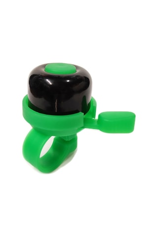 Sarissa Çocuk Bisikleti Zil 1. Kalite Plastik Gövde Metal Çan Yeşil Siyah Yeşil