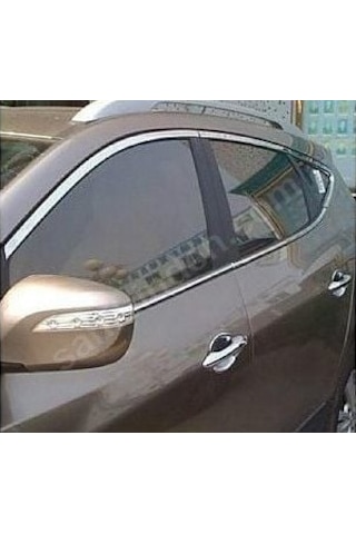 Autogp Hyundai İx35 Cam Çerçevesi Kenar Çıtası Krom Tamtur 16 Parça Agp-rz-2552